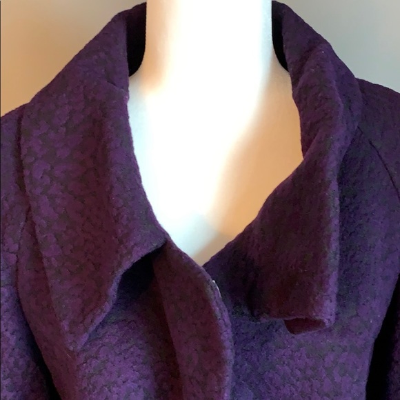 Tahari Wool Blend Wrap Coat - Picture 3 of 8